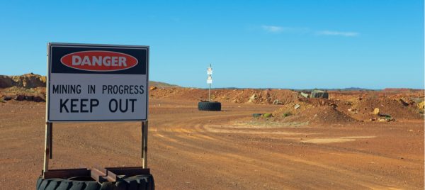 custom mining warning and safety signs